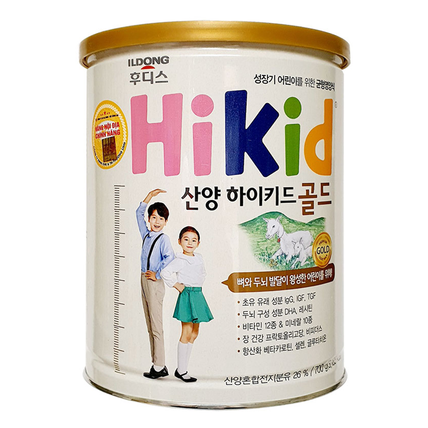 Sữa dê núi Hikid Gold - Dành cho bé từ 1 - 9 tuổi