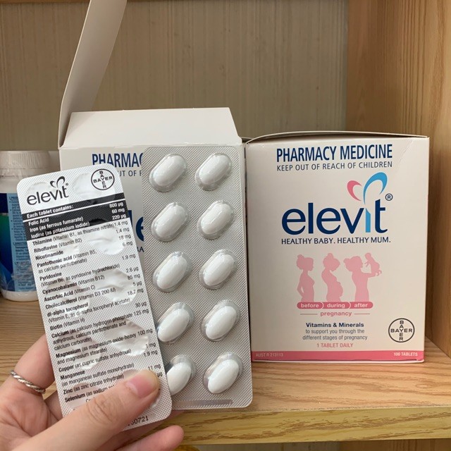 Thuốc Elevit có giá khoảng hơn 1 triệu/ hộp 