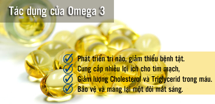 Dầu cá Omega 3 mang tới nhiều tác dụng có lợi cho sức khỏe con người