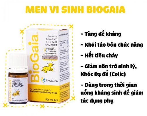 Biogaia có tác dụng tuyệt vời đối với trẻ sơ sinh và trẻ nhỏ