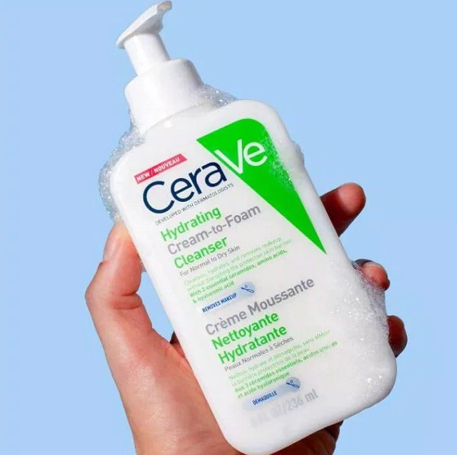 Sữa rửa mặt Cerave Hydrating Cream To Foam Cleanser
